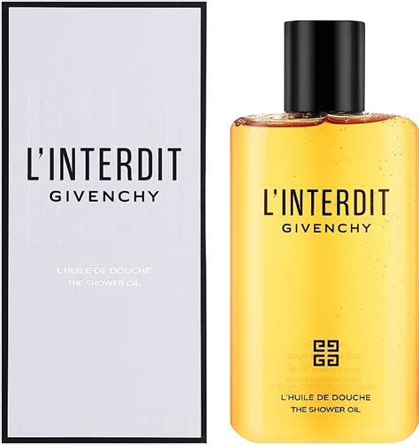 givenchy l'interdit bath and shower oil|Shower Oil .